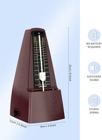 Linrax M2 Mechanikus metronóm - Fa hatású, precíz időmérő minden hangszerhez 3