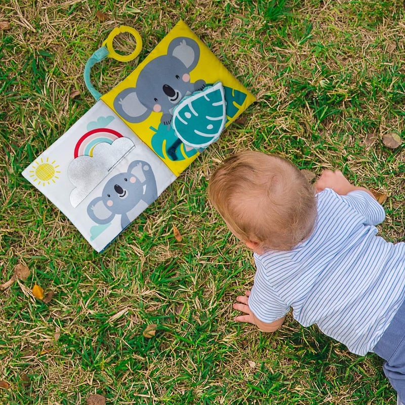 Taf Toys Joey Koala Puha Babakönyv - Szürke Textil Fejlesztő Játék Babáknak, 100g, Elemek Nélkül, 2020-as Modell