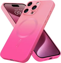 iPhone 15 Pro MagSafe-kompatibilis vékony tok, rózsaszín színátmenetes, nőknek 1