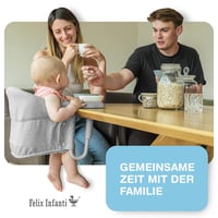 Felix Infanti Hordozható Etetőszék Táskával | 15 kg-ig | Éttermi Gyerekülés | Utazáshoz, Vendégségbe | Acél Váz | Könnyen Összecsukható Baba 7