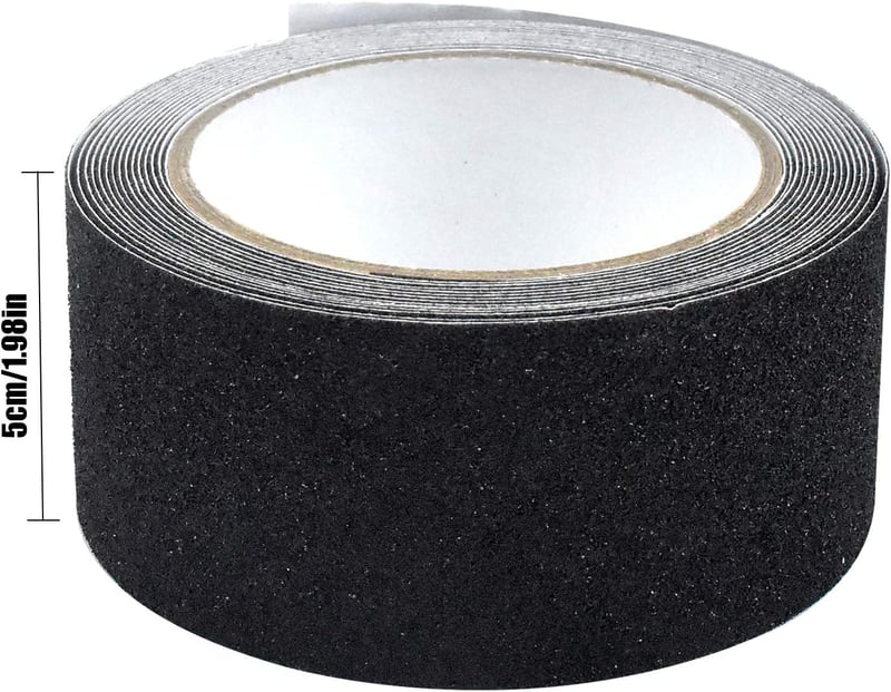 Skyzone fekete csúszásgátló szalag lépcsőkhöz, 5 cm x 5 m