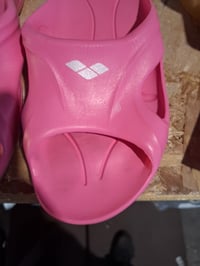 Sandale de baie unisex pentru copii Arena Hydrosoft II Junior, cu talpă ergonomică antiderapantă, rezistente la clor, roz, mărimea 36 3
