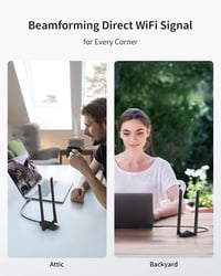 ioGiant WiFi 6 AX1800 USB adapter PC-hez, nagy hatótávolságú, Windows 10/11 5