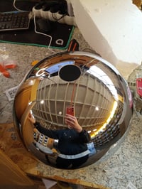 Oblúková LED stojacia lampa Teamson Home Arquer Versanora VN-L00010-EU, chróm, mramorový podstavec – preliačený, sfarbený podstavec (stav: pozri 2. obrázok) 3