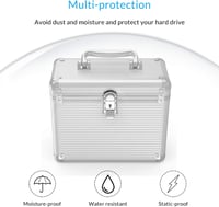 ORICO Alumínium Védőtok 10db 3,5" HDD-hez - Ütés-, Por- és Nedvességálló 3
