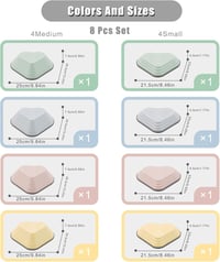 Pietre de echilibru NUKied pentru copii - Set de 8 pietre de călcat din plastic, colorate macaron, pentru dezvoltarea senzorială, a echilibrului și a coordonării. 2
