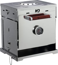 New Direction Tackle Rozsdamentes Acél Hordozható Gázfőző - Multifunkciós Kemping Tűzhely és BBQ Grill Sütő Horgászathoz és Kültéri Kirándul 1
