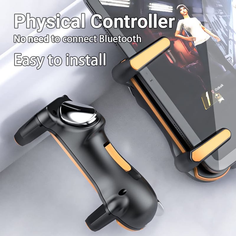 PUBG Mobile játékvezérlő iPadhez és Androidhoz - 4 ravasz, 6 ujjas joystick, gyorstüzelés