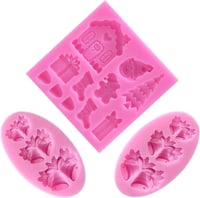 Szilikon bonbon- és csokoládéforma készlet, 3 részes, újrahasználható 1