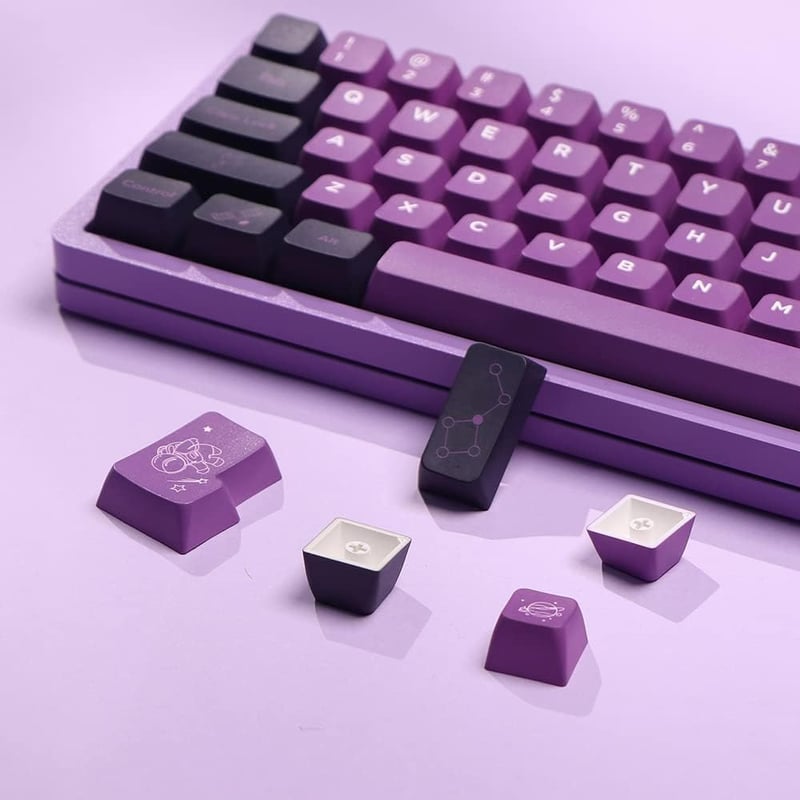 EPOMAKER Űrutazás MDA PBT Keycap Szett 147 Gombos ISO Mechanikus Billentyűzethez