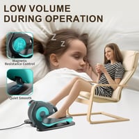 Rollingsurfer Elektromos Elliptikus Tréner Lábmasszázzsal - Asztal Alatti Kompakt Ellipszis Gép Időseknek, Irodai Dolgozóknak és Fiataloknak 6