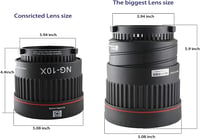Godox SL-60W kompatibilis Hersmay NG-10X Fresnel lencse adapter, 10-40° fókusz, 5x fényerő 3