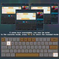 SOLIDEE 60% kompakt mechanikus gamer billentyűzet, RGB, hot-swap, piros kapcsolók, méz-tej szín 6