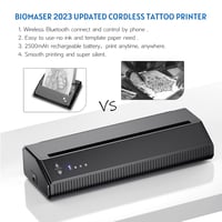 BIOMASER vezeték nélküli tetoválás stencil nyomtató - iOS és Android kompatibilis, A4-es, Bluetooth-os 5
