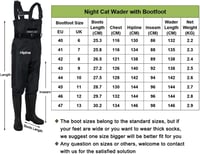 Night Cat Vízálló Lélegző Gázlónadrág Csizmával - Férfi és Női 6