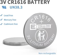 EEMB CR1616 3V lítium gombelem 10 db - óra, távirányító, számológép 8
