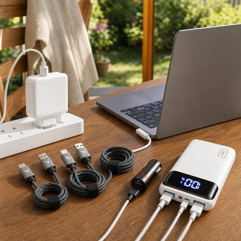 Ultimate set za punjenje: 45W magnetski punjač + 3x USB-C kabel + 60W auto punjač + 20000mAh power bank
