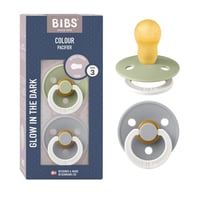 Bibs Színes Cseresznye Alakú Természetes Gumi Játszócumi, 2db, Sage Night/Cloud Night, 3-as Méret, 18+ Hónapos Kortól, PVC- és BPA-mentes 1