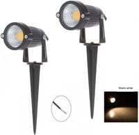 Aulyun 4 db-os 5W COB LED kerti lámpa szett, földbe szúrható, vízálló 3