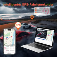 Miofive S1 Ultra 4K+4K Autós Menetrögzítő Kamera, Első-Hátsó GPS, 5.8GHz WiFi, Éjjellátó, 3" IPS Kijelző, 64GB Kártya, HDR, Applikáció 4