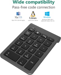 Rytaki Bluetooth Numerikus Billentyűzet Laptophoz - Vezeték Nélküli 22 Gombos 4
