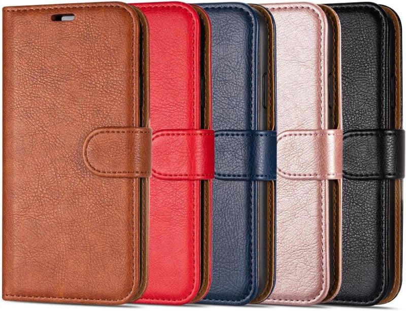 Xiaomi 12T/Pro Mágneses Bőr Flip Tok Kártyatartóval, Indigó
