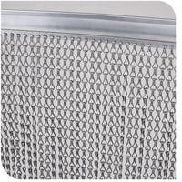 Perdea anti-insecte din lanț de aluminiu CHAWNIAO pentru ușă 90x200 cm — defectă, pentru piese: Bara de susținere a perdelei este îndoită (stare: vezi imaginea nr. 2) 1