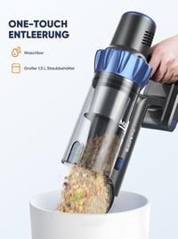 Buture Pro BP10 Akkumulátoros Porszívó, 33000PA/450W, Intelligens Auto Mód, Érintőkijelző, 55 Perc Üzemidő, Kisállat Szőr Eltávolító, 1,5L P 6