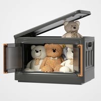 HAIXIN 72L összecsukható tárolódoboz szett görgőkkel - 4 db 1