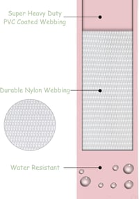 Wolfone rózsaszín vízálló kutyanyakörv és póráz szett, állítható, gyorskioldós (L) 7