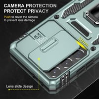 Samsung Galaxy S22 Ultra kék tok 360°-os tartóval és kameravédővel 3