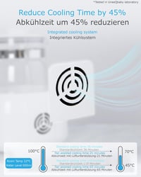 ÜneeQbaby Intelligens Bébiételmelegítő és Készítő Gép Cumisüveghez 7