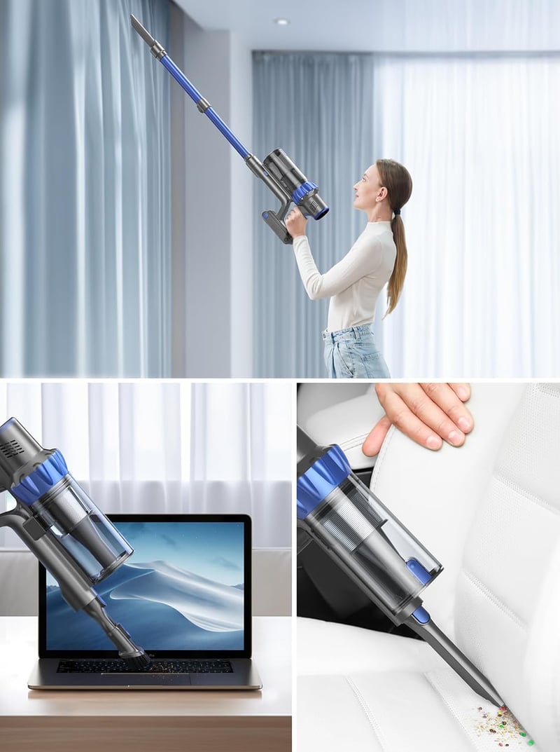 Buture Pro BP10 Akkumulátoros Porszívó, 33000PA/450W, Intelligens Auto Mód, Érintőkijelző, 55 Perc Üzemidő, Kisállat Szőr Eltávolító, 1,5L P