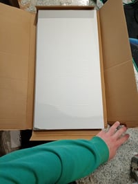 YCBTREE Samoljepljivi zidni panel s efektom mramora, 9 komada, 60x30 cm, PVC kuhinjska zidna obloga 2 mm, vodootporna naljepnica za pločice, kuhinja, kupaonica, bijela 5