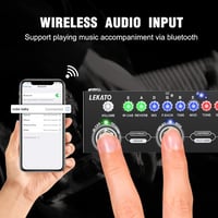 LEKATO gitár multieffekt pedál - 9 erősítő, IR-betöltés, Bluetooth 5.0, felvétel 5