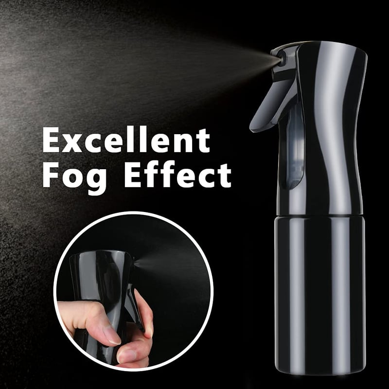 Fekete URAQT 200ml-es Hajformázó Vízpermetező Spray Flakon Fodrászoknak