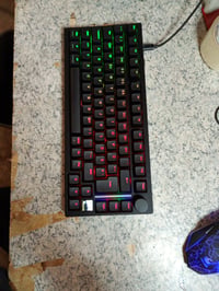 Herná klávesnica GK GAMAKAY TK75HE V2 s funkciou Rapid Trigger, rozloženie QWERTZ ISO-DE, RGB podsvietenie, obnovovacia frekvencia 8000 Hz, čierna, používaná 2