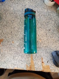Bidon sport Super Sparrow TouchSip din Tritan fără BPA cu pai, 1000 ml, albastru petrol, stare uzată (stare: vezi imaginea 2) 2