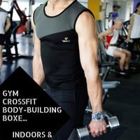 VEOFIT Férfi Neoprén Izzasztó Trikó Fogyáshoz - L méret, Ajándék Edzéstervvel 4