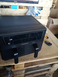 Cuisinart AFD100BLE XXL friteza na vrući zrak s dvije komore — neispravna, djelomično radi: lijeva ladica nije prepoznata (stanje: vidi 2. sliku) 3