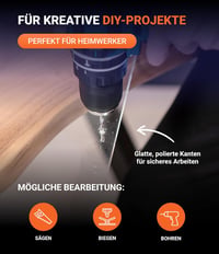 EH Design GmbH Akril Plexi Üveglap 30x30 cm - UV Védelemmel, Törésálló, Átlátszó, 2 mm Vastag, Dekorációhoz és Kijelzőkhöz 2