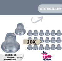 De-Plastik Kulcstartó Gumidugó | Átlátszó Kulcslyuk Védő Szélálló Biztonsági Betét | 20 db-os Készlet Otthoni és Irodai Ajtókhoz 6