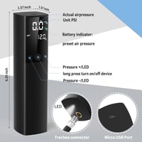 Elektromos labdapumpa digitális kijelzővel - hordozható, gyors felfújás focilabdához, kosárlabdához 2