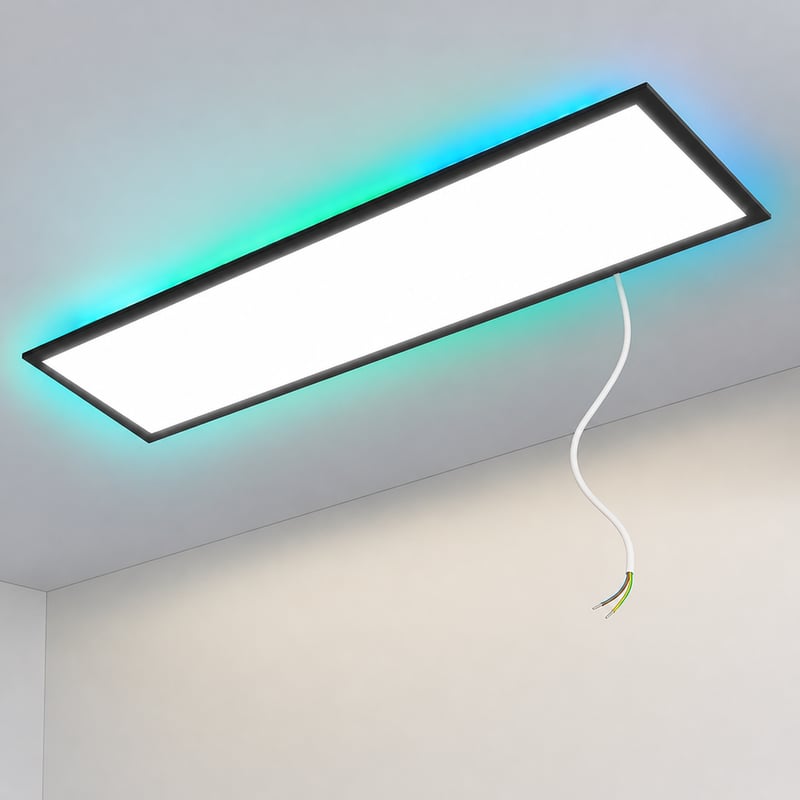 Woiledlt LED panel stropna svjetiljka 120x30 cm - Prigušiva stropna svjetiljka 36W — bez daljinskog upravljača (stanje: vidi 2. sliku)