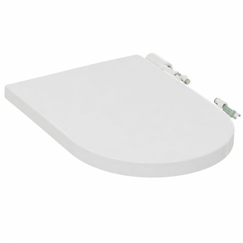 WC sedadlo s poklopom Ideal Standard Blend Curve T376001, Softclose, biela — chybné, čiastočne funkčné: zlomené pánty (stav: pozri 2. obrázok)