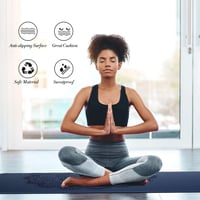 TOPLUS TPE Csúszásmentes Jóga és Pilates Matrac - Világoskék 5
