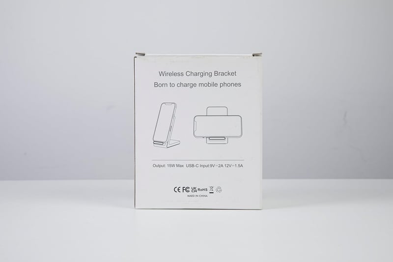 Samsung és iPhone vezeték nélküli töltő, 2 db fekete Qi indukciós állvány