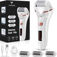 Vxdoirk Elektromos Bőrkeményedés-eltávolító - 3 Cserélhető Hengerrel, 2 Sebességgel, Akkujelzővel 1