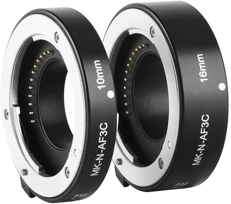 Fekete Meike makró közgyűrű szett - autofókuszos fém toldat Canon EF gépekhez