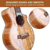 Hricane Koncert Ukulele - Prémium Juhar, 23 Hüvelykes Hawaii Hangszer Tokkal 7